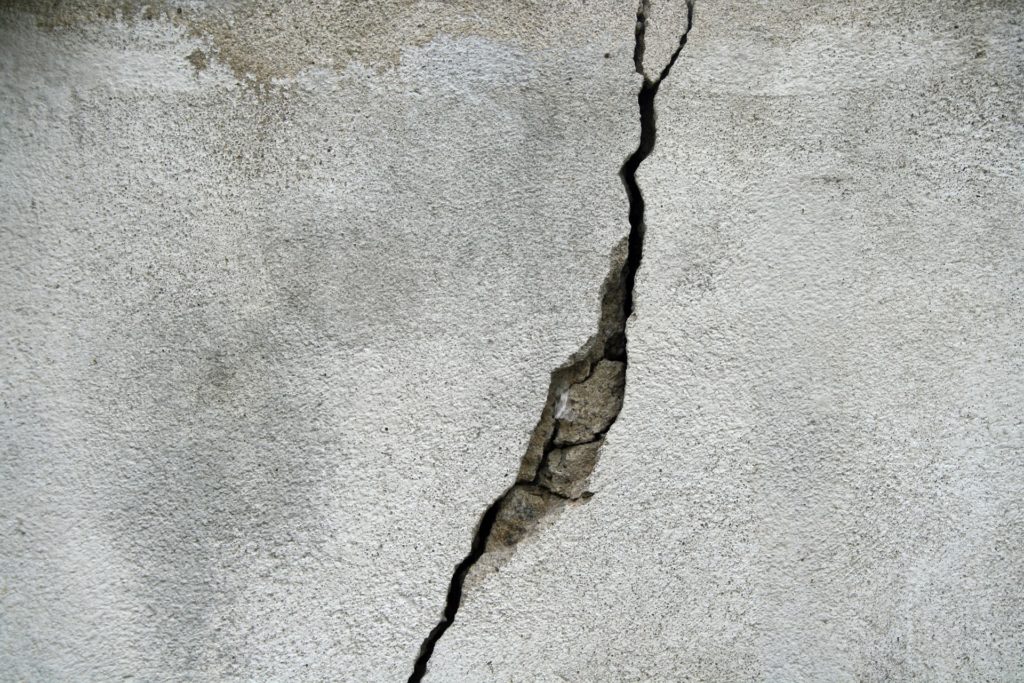 Basement Wall Crack in need of Repair in Worcester, Massachusetts